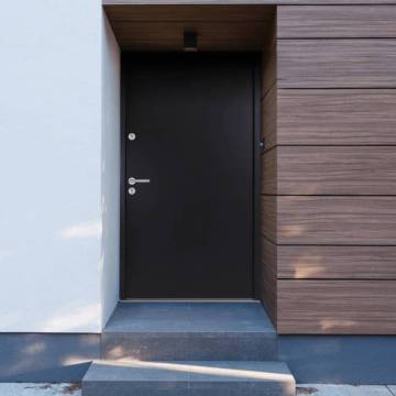 Front Door Anthracite 100x200 cm Aluminium - Durable & Secure