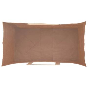 Blue Paper Bags with Handles - 250 pcs | Eco-Friendly Option