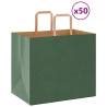  Paper Bags 50 pcs with Handles Green 32x22x28 cm Colour green Size 32 x 22 x 28 cm Quantity in Package 50 