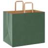 Eco-Friendly Green Paper Bags with Handles - 50 pcs - Hipomarket