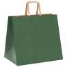 Eco-Friendly Green Paper Bags with Handles - 50 pcs - Hipomarket