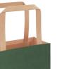 Eco-Friendly Green Paper Bags with Handles - 50 pcs - Hipomarket