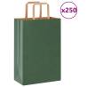  Paper Bags 250 pcs with Handles Green 21x11x31 cm Colour green Size 21 x 11 x 31 cm Quantity in Package 250 