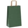 Eco-Friendly Green Paper Bags 250 pcs with Handles - Hipomarket