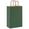 Eco-Friendly Green Paper Bags 250 pcs with Handles - Hipomarket