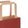 Red Paper Bags with Handles - 50 pcs | Eco-Friendly 32x17x25 cm