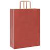 Red Paper Bags with Handles - 250 pcs | HipoMarket UK