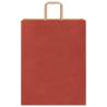 Red Paper Bags with Handles - 250 pcs | HipoMarket UK