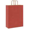 Red Paper Bags with Handles - 250 pcs | HipoMarket UK