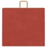 Red Paper Bags with Handles - 250 pcs | HipoMarket UK