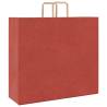 Red Paper Bags with Handles - 250 pcs | HipoMarket UK