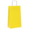 250 Yellow Paper Bags with Handles - Eco-Friendly & Durable