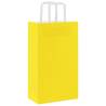 250 Yellow Paper Bags with Handles - Eco-Friendly & Durable