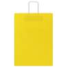 Yellow Paper Bags with Handles - 250 pcs - Eco-Friendly Choice