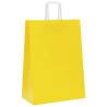 Yellow Paper Bags with Handles - 250 pcs - Eco-Friendly Choice