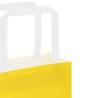 Yellow Paper Bags with Handles - 250 pcs - Eco-Friendly Choice