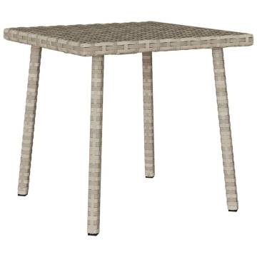 Light Grey Rectangular Garden Coffee Table - 40x40 cm