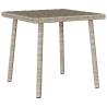  Garden Coffee Table Rectangular Light Grey 40x40x37 cm Poly Rattan Colour light grey Size 40 x 40 x 37 cm Quantity in Package 1 