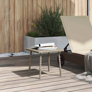 Light Grey Rectangular Garden Coffee Table - 40x40 cm