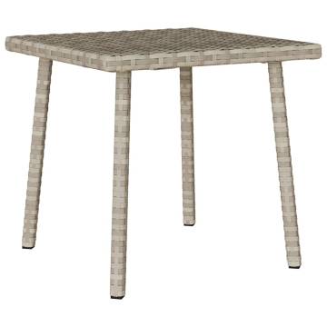 Light Grey Rectangular Garden Coffee Table - 40x40 cm