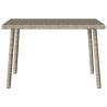 Garden Coffee Table Rectangular Light Grey - 60x40 cm | Hipo Market