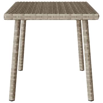 Garden Coffee Table Rectangular Light Grey - 60x40 cm | Hipo Market