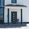 Anthracite Front Door 110x210 cm - Aluminium & PVC | HipoMarket