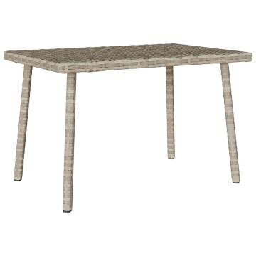 Garden Coffee Table Rectangular Light Grey - 60x40 cm | Hipo Market