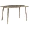 Garden Coffee Table Rectangular Light Grey - 60x40 cm | Hipo Market