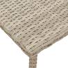 Garden Coffee Table Rectangular Light Grey - 60x40 cm | Hipo Market