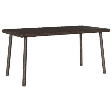 Garden Coffee Table Rectangular Brown 80x40x37 cm - Hipomarket