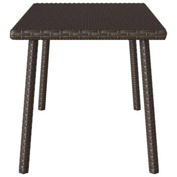 Garden Coffee Table Rectangular Brown 80x40x37 cm - Hipomarket