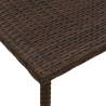 Garden Coffee Table Rectangular Brown 80x40x37 cm - Hipomarket