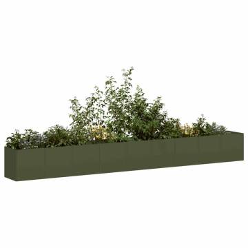 Olive Green Planter - Stylish Cold-Rolled Steel | HipoMarket