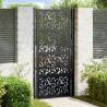  Garden Gate Black 105x205 cm Steel Leaf Design Colour steel/black Size 105 x 205 cm Model leaf design 