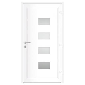 Anthracite Front Door 110x210 cm - Aluminium & PVC | HipoMarket