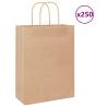  Paper Bags 250 pcs with Handles Brown 26x12x35 cm Colour brown Size 26 x 12 x 35 cm Quantity in Package 250 