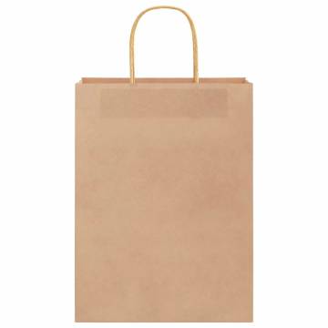 Buy Brown Paper Bags with Handles - 250 pcs - Eco-Friendly