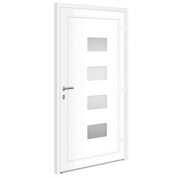 Anthracite Front Door 110x210 cm - Aluminium & PVC | HipoMarket