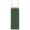 Paper Bags with Handles - 50 Pcs Green 15x8x21 cm | HipoMarket