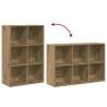 Book Cabinet Sideboard in Artisan Oak | 66x30x98 cm