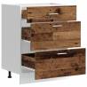 Old Wood Kitchen Base Cabinet | Durable Engineered Wood Storage