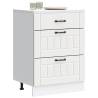  Kitchen Base Cabinet Lucca White Engineered Wood Colour white Quantity in Package 1 Model 1x bottom cabinet (3 drawers) 60 cm Number of 