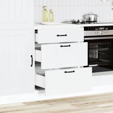 Kitchen Base Cabinet Lucca White Engineered Wood | Hipomarket