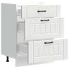 Kitchen Base Cabinet Lucca White Engineered Wood | Hipomarket