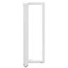 Bar Table Legs T-Shaped - 2 pcs White Steel | Hipomarket