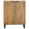 Elegant Brown Mango Wood Sideboard - 60x33x75 cm