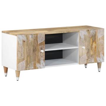 Stylish Solid Wood Mango TV Cabinet - 105x33.5x46 cm