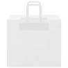 250 White Paper Bags with Handles - Sustainable & Durable