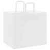 250 White Paper Bags with Handles - Sustainable & Durable